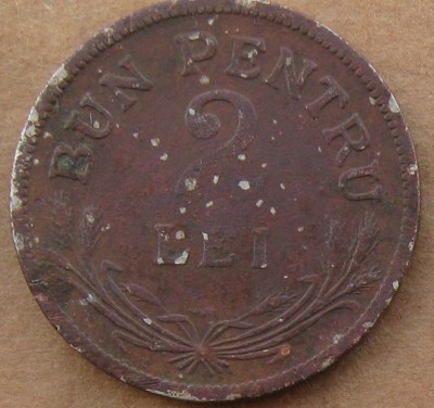 Moneda 2 Lei 1924 foto