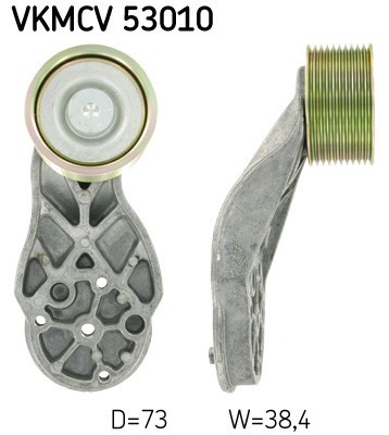 SKF VKMCV 53010 Rola ghidare/conducere, curea transmisie foto