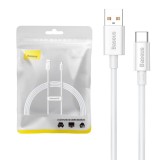 CABLU alimentare si date Baseus Superior, Fast Charging Data Cable pt. smartphone, USB la USB Type-C 100W, braided, 1.5m, alb &quot;P10320102214-02&quot; (timbr