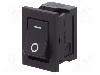 Intrerupator ON-OFF, 2 pozitii, SPST, MIYAMA - DS-850K-S-IO-K