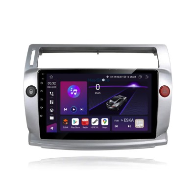 Navigatie Android Dedicata Citroen C4 (2004-2009), 9Inch, 8Gb Ram, 128Gb Stocare, Bluetooth, WiFi, Carplay foto