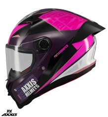 Casca integrala pentru scuter - motocicleta Axxis Fenix Essence C8 roz mat &ndash; tip viziera: MT-V-31B &ndash; DKS429 XS (53/54cm)