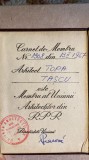 Cumpara ieftin UNIUNEA ARHITECTILOR din R.P.R./CARNET DE MEMBRU cu VIZE PE ANII &#039;60 si &#039;70/POZE