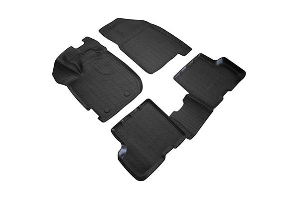 SET COVORASE AUTO CAUCIUC FIT DACIA DUSTER 3D (2018-) CU SPATIU DEPOZITARE SUB SCAUN FATA PASAGER - 5 PCS