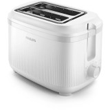 Prajitor de paine HD2511/00, 900 W, 8 setari de rumenire, buton de oprire instantanee, Alb