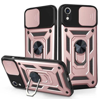 Husa pentru iPhone XR - Techsuit CamShield Series - Rose Gold foto