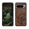 Husa Kwmobile pentru Google Pixel 8 Pro, Maro/Albastru, Lemn, KWM0000209C003C, Silicon, Carcasa