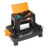 Scaun de lucru pe rotile Handy, 44 x 32 x 31 cm, plastic, 5 compartimente, maxim 150 kg
