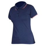 Cumpara ieftin Tricou bumbac polo (dama) / albastru - 3xl