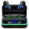 Casti Stereo Wireless Headset cu Bluetooth, Microfon si Cutie de Incarcare cu Display Rebel Music SLU0062