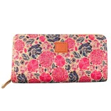 Cumpara ieftin Portofel din pluta cu fermoar Roses
