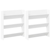 Cumpara ieftin Pantofare de perete, 2 buc., alb, 80x18x90 cm, PAL