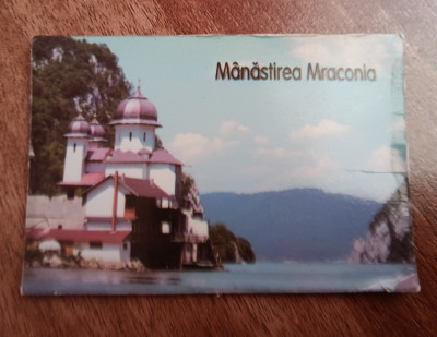 M3 C3 - Magnet frigider - tematica turism - Manastirea Mraconia - Romania 61 foto