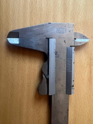 Subler German Mauser 16 cm cu buton foto