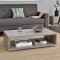 [en.casa]? Masuta de cafea moderna Model 8 - cu compartiment depozitare - MDF, 110 x 60 x 30cm - efect beton/lemn HausGarden Leisure