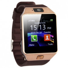 Smartwatch Bluetooth DZ09 MTK Compatibil SIM si MicroSD cu Camera Auriu