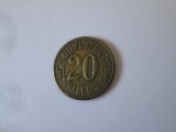 Jeton 20 Haleru-electricitate Praga anii 30