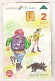 bnk card Cartele telefonice - Letonia - School 1 - Col:LV-LTK-0040A