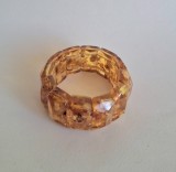 Bratara masiva din chihlimbar baltic, L 2.8 cm