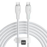 CABLU alimentare si date Baseus Pudding Series, Fast Charging Data Cable pt. smartphone, USB Type-C la USB Type-C 100W, 1.2m, alb &quot;P10355702221-B1&quot; (t