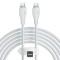 CABLU alimentare si date Baseus Pudding Series, Fast Charging Data Cable pt. smartphone, USB Type-C la USB Type-C 100W, 1.2m, alb &quot;P10355702221-B1&quot; (t