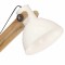 Lampa de podea, alb, lemn masiv de mango, E27 - 5
