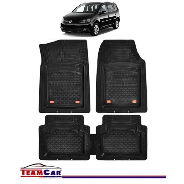 Covorașe Auto TeamCar&reg; Tip Tăviță Compatibile Volkswagen Touran I (2003&ndash;2015) - Monovolum