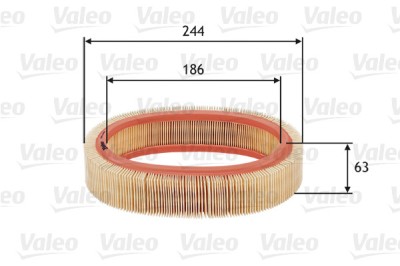 VALEO 585606 Filtru aer foto