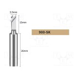V&Atilde;&cent;rf tip cu&Aring;&pound;it 3,5mm SHENZHEN BAKON pentru sta&Aring;&pound;ie de lipit
