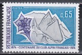 Franta 1974 - Cea de-a 100-a aniversare a Clubului Alpin Francez, MNH, Nestampilat