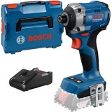 Bosch GDR 18V-215 + GAL 18V-40 - Masina de insurubat cu impact fara acumulatori Li-Ion 18 V - Ah 215 Nm M6-M16 valiza speciala + Incarcator acumulator