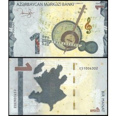 Azerbaidjan 2023 - 1 manat, necirculata