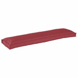 VidaXL Pernă pentru bancă din paleți Roșu Vin 150 x 40 x 8 cm