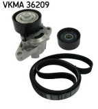 Set curea transmisie cu caneluri Renault Clio II, Clio Symbol I, Kangoo, Kangoo Express, Laguna I, Laguna II, Megane I Motor 1.4, lungime 1750 mm,