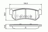 Set placute frana,frana disc CHEVROLET LACETTI (J200) (2003 - 2016) BOSCH 0 986 494 133