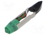 Lampă LED verde T5,5 24V EAO, 1 diodă, 1050mcd