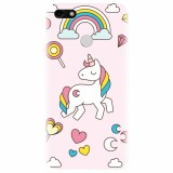 Husa silicon pentru Huawei Y6 Pro 2017, Cute Unicorn