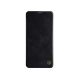 Husa Nillkin Qin Leather Samsung Galaxy A60, Neagra, Protectie Premium