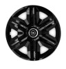 Set 4 capace roti hubcaps fast black R16 pentru gama auto Opel, Autohelix MSA