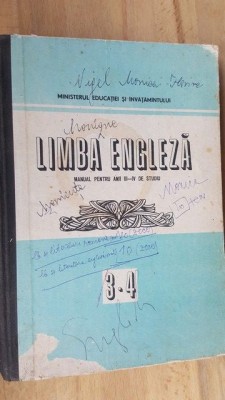 Limba engleza manual pentru anii 3-4 de studiu foto