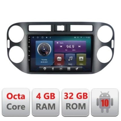 Navigatie VW Tiguan 2009-2015 Android radio gps internet Octa core 4+32 Kit-489v2+EDT-E409 CarStore Technology foto
