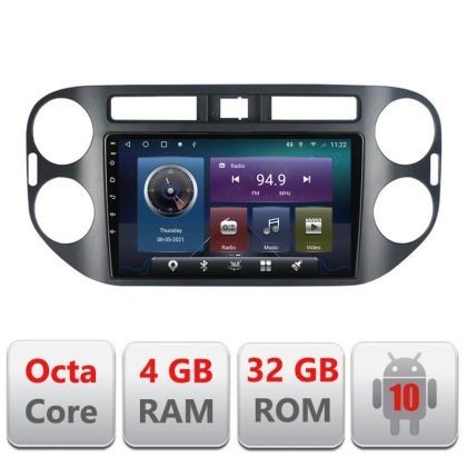 Navigatie VW Tiguan 2009-2015 Android radio gps internet Octa core 4+32 Kit-489v2+EDT-E409 CarStore Technology