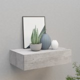 Dulap de perete cu sertare, gri beton, 40x23,5x10 cm, MDF GartenMobel Dekor, vidaXL