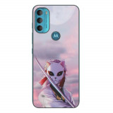 Husa compatibila cu Motorola Moto G71 5G Silicon Gel Tpu Model Demon Slayer Sabito