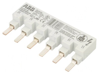 Bară colectoare 16mm2 2P 480VAC 80A 6 module foto