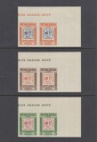 ROMANIA EXIL 1962 PRINCIPATELE UNITE SERIE IN PERECHI NEDANTELATA COLT DE COALA MNH
