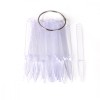 Tipsuri ascutite pentru exersat cu inel set 50 - Transparent