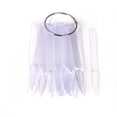 Tipsuri ascutite pentru exersat cu inel set 50 - Transparent foto