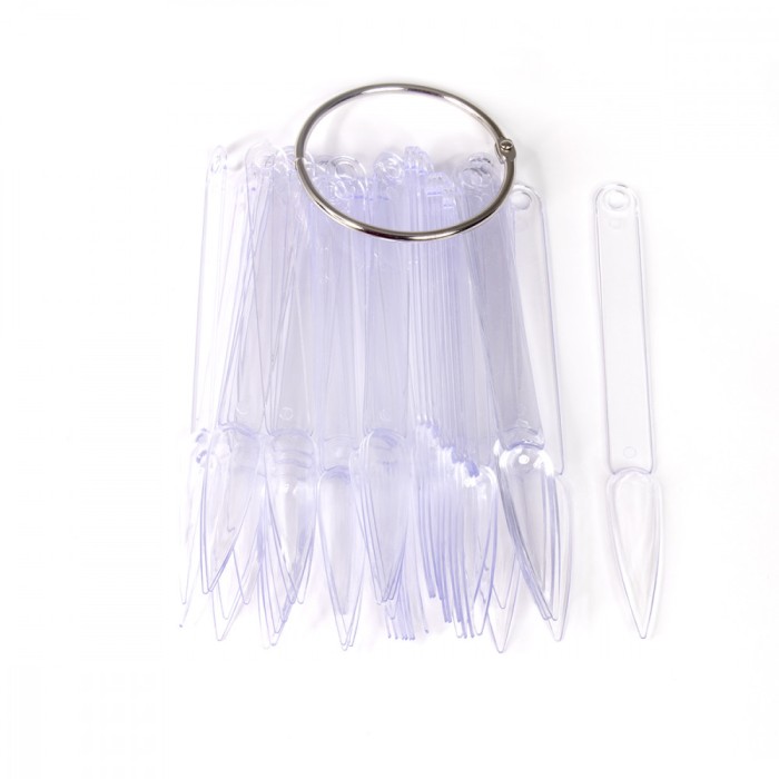 Tipsuri ascutite pentru exersat cu inel set 50 - Transparent