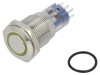 Comutator Anti-Vandalism DPDT 3A 250VAC IP67 ON-(ON) Ambră